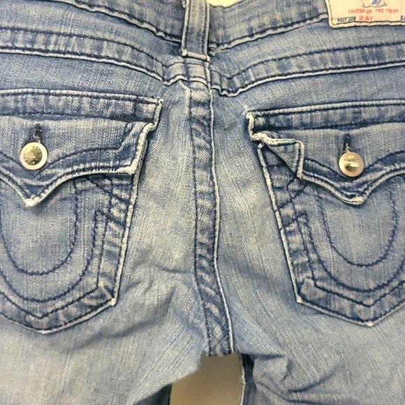 True Religion Bling Embellished Low Rise Super Skinny Jeans - Picture 4 of 10